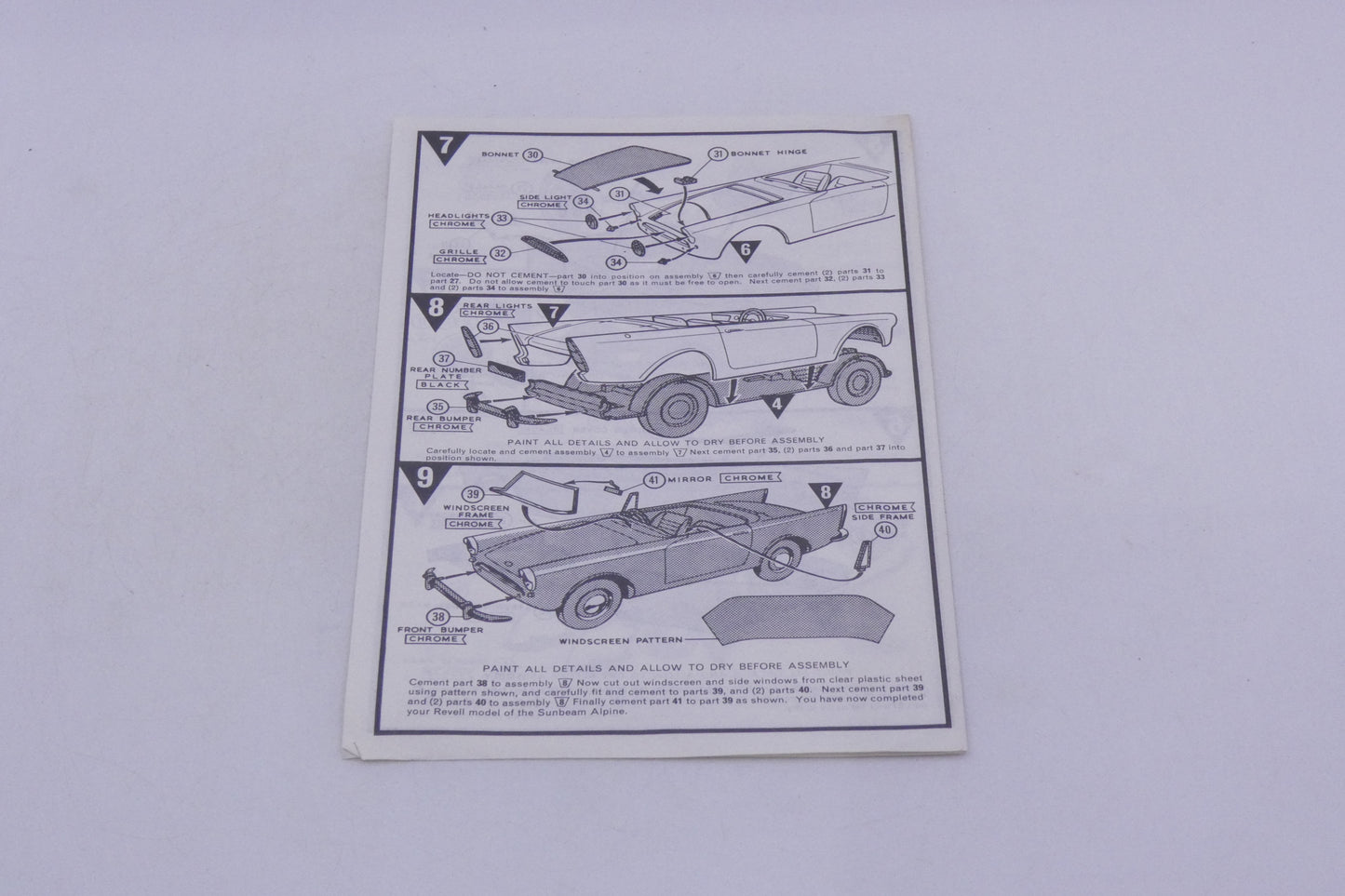 #2012 - Notice - Sunbeam - Notice de montage Kits