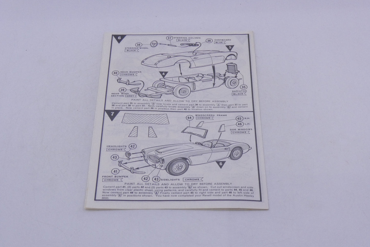 #2013 - Notice - Austin Healey - Notice de montage Kits