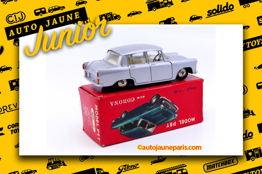 Le #2635 - ATC - Toyopet - Corona est en vente sur Auto Jaune Junior ! Découvrez nos collections de diecast Minialuxe, CIJ, C-I-J, JRD, J-R-D, Matchbox, Majorette.. AutoJauneJunior.com: le site de vente en ligne et de partage pour les passionés de miniatures et collectionneurs de jouets anciens ! Des centaines de modèles en vente, et des nouveautés mises en ligne chaque jour à 21h00 !