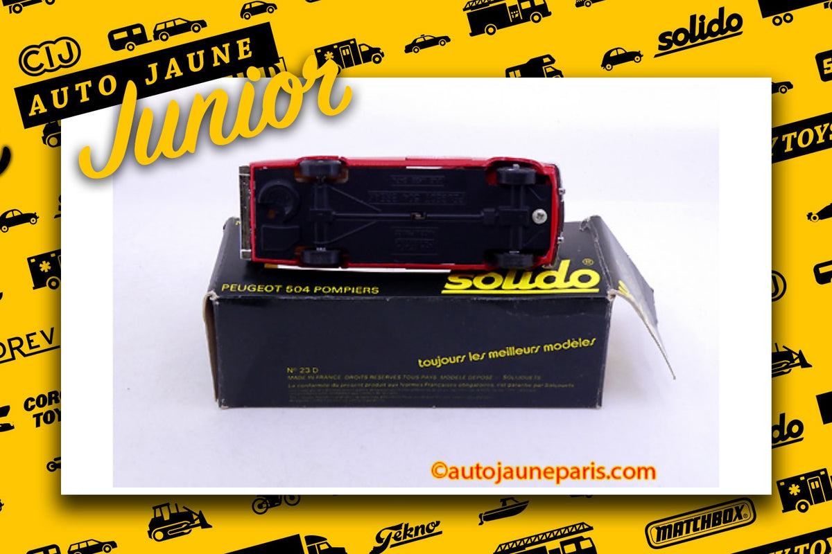 #4372 - Solido - Peugeot - 504 ambulance sapeurs pompiers