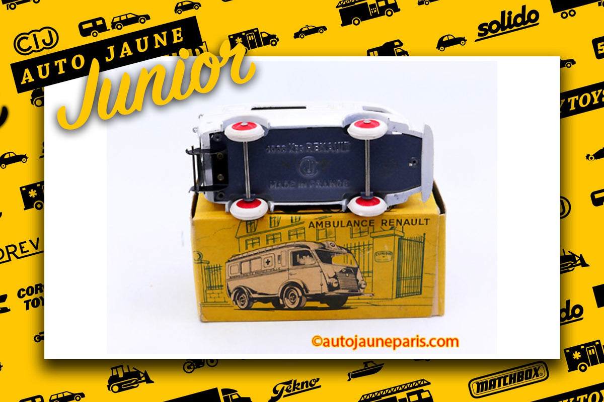 Le #2631 - C.I.J. - Renault - 1000Kgs ambulance militaire Rare Variante est en vente sur Auto Jaune Junior ! Tekno, Politoys, Mebetoys, Mercury, Joal, Diapet, Märklin, TootsieToys. Vous avez le même jouet ? Profitez de notre expertise pour vous accompagner dans la vente de vos modèles ou votre collection ! Nous achetons tous lots de miniatures ! Contactez nous ! contact@autojaunejunior.com.
