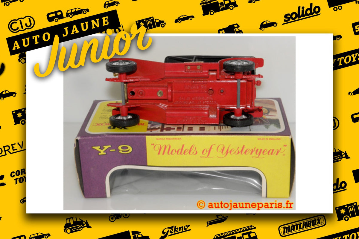 Le #2726 - Matchbox - Simplex - double phaeton 1912 est en vente sur Auto Jaune Junior ! Tekno, Politoys, Mebetoys, Mercury, Joal, Diapet, Märklin, TootsieToys. Vous avez le même jouet ? Profitez de notre expertise pour vous accompagner dans la vente de vos modèles ou votre collection ! Nous achetons tous lots de miniatures ! Contactez nous ! contact@autojaunejunior.com.