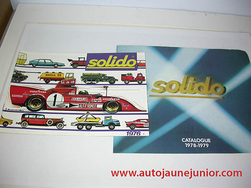 Solido Lot de 2 catalogues : 1976 et 1978/1979