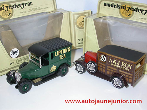 Matchbox Ford A Lipton et AJ Box