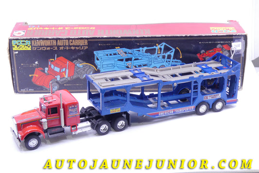 Le Eidai Grip Kenworth Tracteur Semi remorque Porte Auto 'American transporter' est en vente sur Auto Jaune Junior ! Découvrez nos collections de diecast Dinky-Toys, Corgi, Corgi-Toys, Solido, Norev… AutoJaune Junior ; Retrouvez AutoJauneJunior au magasin AutoJaune Paris, ouvert en 1984 par Vincent Espinasse. 