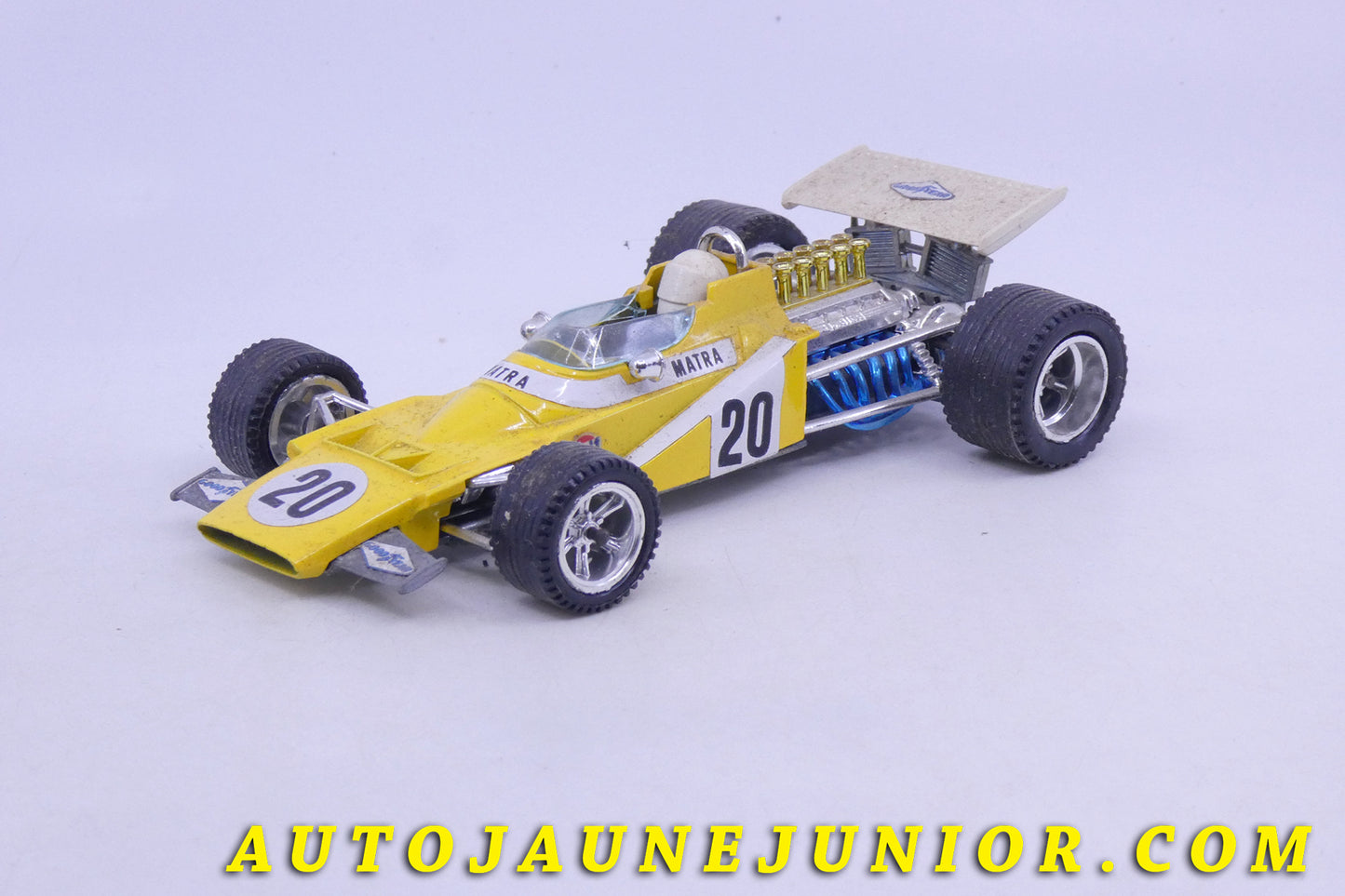 Le Mebetoys Matra MS 120 Formule 1 est en vente sur Auto Jaune Junior ! Découvrez nos collections de diecast Dinky-Toys, Corgi, Corgi-Toys, Solido, Norev… AutoJaune Junior ; Retrouvez AutoJauneJunior au magasin AutoJaune Paris, ouvert en 1984 par Vincent Espinasse. 
