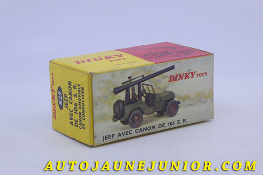 Le Dinky Toys Willys Jeep avec canon de 106 S.R est en vente sur Auto Jaune Junior ! Découvrez nos collections de diecast Dinky-Toys, Corgi, Corgi-Toys, Solido, Norev… AutoJaune Junior ; Retrouvez AutoJauneJunior au magasin AutoJaune Paris, ouvert en 1984 par Vincent Espinasse. 