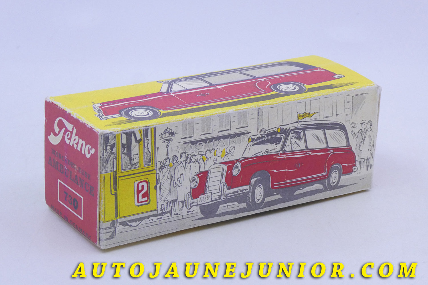 Le Tekno Mercedes 220 Break Ambulance A9 -Boite "Repro"  est en vente sur Auto Jaune Junior ! Découvrez nos collections de diecast Dinky-Toys, Corgi, Corgi-Toys, Solido, Norev… AutoJaune Junior ; Retrouvez AutoJauneJunior au magasin AutoJaune Paris, ouvert en 1984 par Vincent Espinasse. 