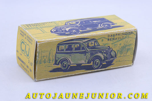 Le C-I-J Renault Dauphinoise 300Kg - Boite "repro" est en vente sur Auto Jaune Junior ! Découvrez nos collections de diecast Dinky-Toys, Corgi, Corgi-Toys, Solido, Norev… AutoJaune Junior ; Retrouvez AutoJauneJunior au magasin AutoJaune Paris, ouvert en 1984 par Vincent Espinasse. 