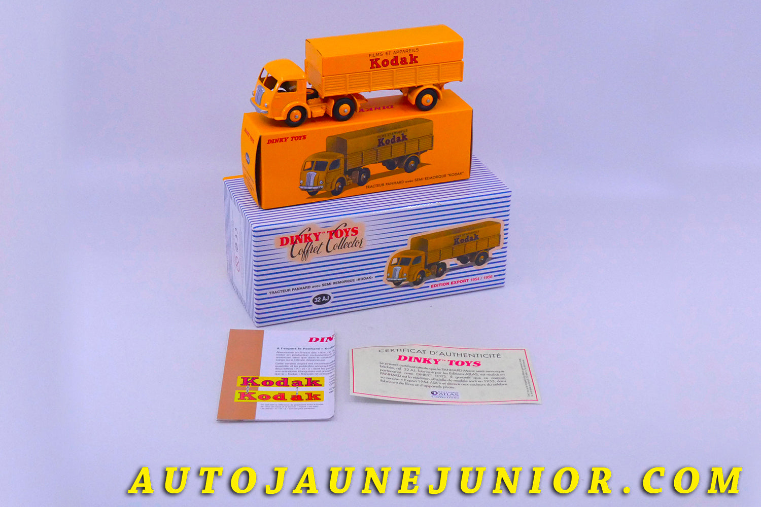 Le Atlas Panhard Coffret Collector Semi remorque Kodak est en vente sur Auto Jaune Junior ! Découvrez nos collections de diecast Dinky-Toys, Corgi, Corgi-Toys, Solido, Norev… AutoJaune Junior ; Retrouvez AutoJauneJunior au magasin AutoJaune Paris, ouvert en 1984 par Vincent Espinasse. 