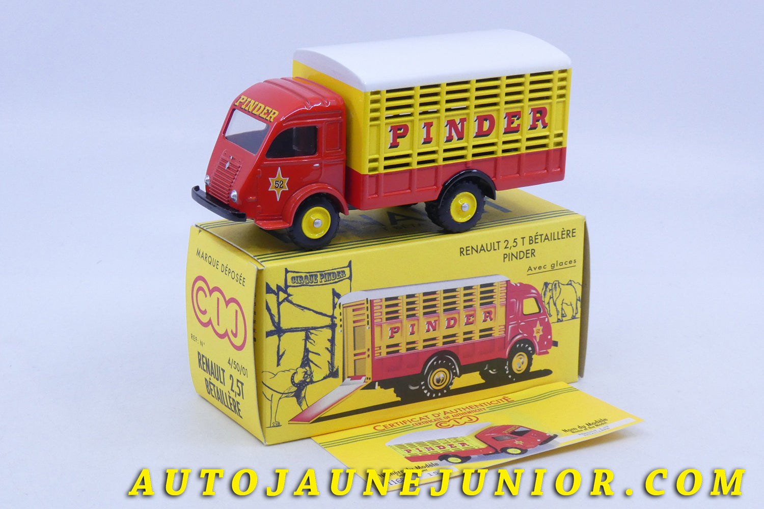 Le Atlas Renault 2,5T Bétaillère Pinder (Edition limité - 1500 Ex) est en vente sur Auto Jaune Junior ! Découvrez nos collections de diecast Dinky-Toys, Corgi, Corgi-Toys, Solido, Norev… AutoJaune Junior ; Retrouvez AutoJauneJunior au magasin AutoJaune Paris, ouvert en 1984 par Vincent Espinasse. 