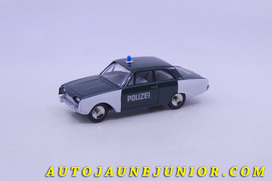 Le Atlas Ford Taunus Polizei est en vente sur Auto Jaune Junior ! Découvrez nos collections de diecast Dinky-Toys, Corgi, Corgi-Toys, Solido, Norev… AutoJaune Junior ; Retrouvez AutoJauneJunior au magasin AutoJaune Paris, ouvert en 1984 par Vincent Espinasse. 