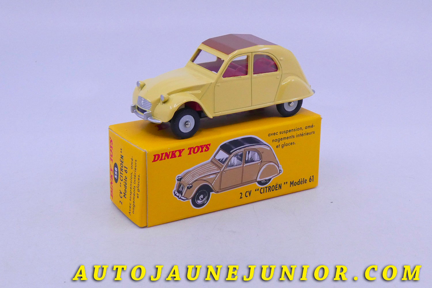 Le Atlas Citroën 2 Cv 61' est en vente sur Auto Jaune Junior ! Découvrez nos collections de diecast Dinky-Toys, Corgi, Corgi-Toys, Solido, Norev… AutoJaune Junior ; Retrouvez AutoJauneJunior au magasin AutoJaune Paris, ouvert en 1984 par Vincent Espinasse. 