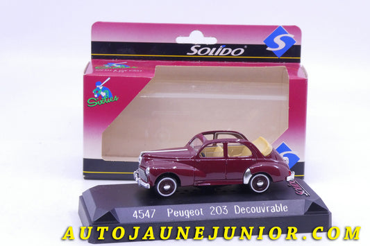 Le Solido Peugeot 203 Découvrable est en vente sur Auto Jaune Junior ! Découvrez nos collections de diecast Dinky-Toys, Corgi, Corgi-Toys, Solido, Norev… AutoJaune Junior ; Retrouvez AutoJauneJunior au magasin AutoJaune Paris, ouvert en 1984 par Vincent Espinasse. 