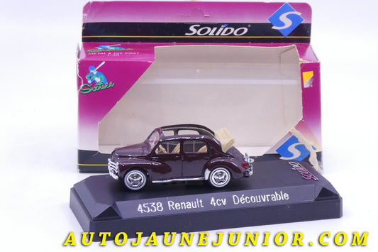 Le Solido Renault 4 Cv Découvrable est en vente sur Auto Jaune Junior ! Découvrez nos collections de diecast Dinky-Toys, Corgi, Corgi-Toys, Solido, Norev… AutoJaune Junior ; Retrouvez AutoJauneJunior au magasin AutoJaune Paris, ouvert en 1984 par Vincent Espinasse. 