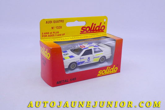 Le Solido Audi Quattro est en vente sur Auto Jaune Junior ! Découvrez nos collections de diecast Dinky-Toys, Corgi, Corgi-Toys, Solido, Norev… AutoJaune Junior ; Retrouvez AutoJauneJunior au magasin AutoJaune Paris, ouvert en 1984 par Vincent Espinasse. 