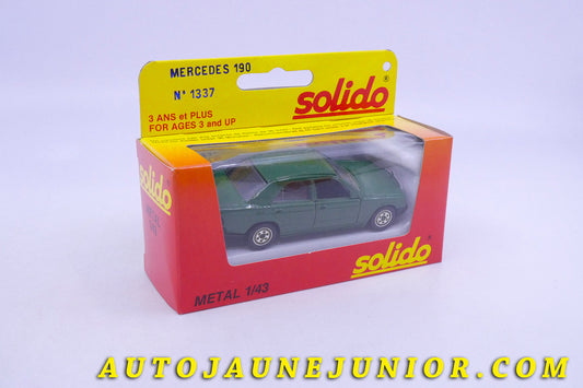 Le Solido Mercedes 190 est en vente sur Auto Jaune Junior ! Découvrez nos collections de diecast Dinky-Toys, Corgi, Corgi-Toys, Solido, Norev… AutoJaune Junior ; Retrouvez AutoJauneJunior au magasin AutoJaune Paris, ouvert en 1984 par Vincent Espinasse. 