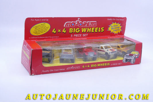 Le Majorette Jeep Coffret 4x4 Big Wheels : Jeep, Chevrolet, Toyota, AMC est en vente sur Auto Jaune Junior ! Découvrez nos collections de diecast Dinky-Toys, Corgi, Corgi-Toys, Solido, Norev… AutoJaune Junior ; Retrouvez AutoJauneJunior au magasin AutoJaune Paris, ouvert en 1984 par Vincent Espinasse. 