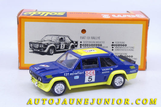 Le Solido Fiat 131 Rallye "Rallye du Maroc" est en vente sur Auto Jaune Junior ! Découvrez nos collections de diecast Dinky-Toys, Corgi, Corgi-Toys, Solido, Norev… AutoJaune Junior ; Retrouvez AutoJauneJunior au magasin AutoJaune Paris, ouvert en 1984 par Vincent Espinasse. 