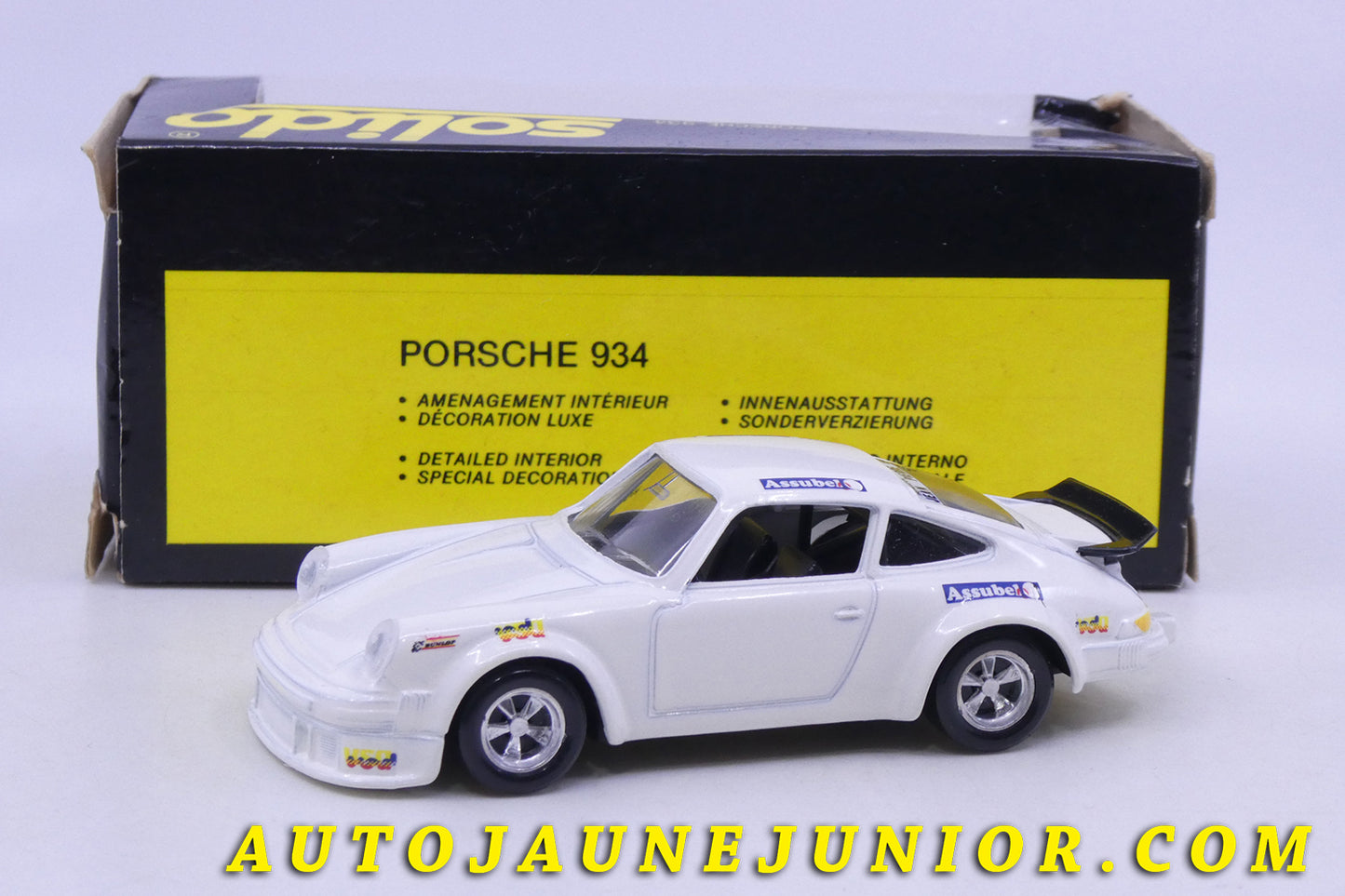 Le Solido Porsche 934 Turbo BAM est en vente sur Auto Jaune Junior ! Découvrez nos collections de diecast Dinky-Toys, Corgi, Corgi-Toys, Solido, Norev… AutoJaune Junior ; Retrouvez AutoJauneJunior au magasin AutoJaune Paris, ouvert en 1984 par Vincent Espinasse. 