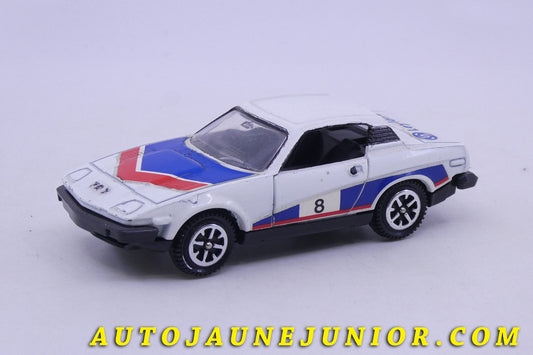 Le Dinky Toys Triumph TR7 Leyland Rallye est en vente sur Auto Jaune Junior ! Découvrez nos collections de diecast Dinky-Toys, Corgi, Corgi-Toys, Solido, Norev… AutoJaune Junior ; Retrouvez AutoJauneJunior au magasin AutoJaune Paris, ouvert en 1984 par Vincent Espinasse. 