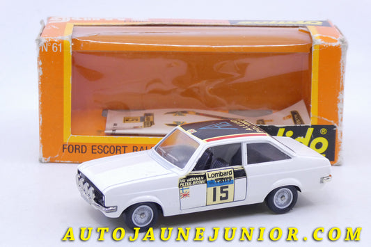 Le Solido Ford Escort rallye  RAC "Allied Polymer" est en vente sur Auto Jaune Junior ! Découvrez nos collections de diecast Dinky-Toys, Corgi, Corgi-Toys, Solido, Norev… AutoJaune Junior ; Retrouvez AutoJauneJunior au magasin AutoJaune Paris, ouvert en 1984 par Vincent Espinasse. 