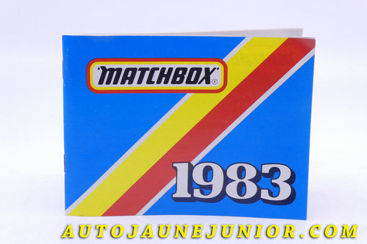 Le Matchbox Catalogue Catalogue 1983 est en vente sur Auto Jaune Junior ! Découvrez nos collections de diecast Dinky-Toys, Corgi, Corgi-Toys, Solido, Norev… AutoJaune Junior ; Retrouvez AutoJauneJunior au magasin AutoJaune Paris, ouvert en 1984 par Vincent Espinasse. 