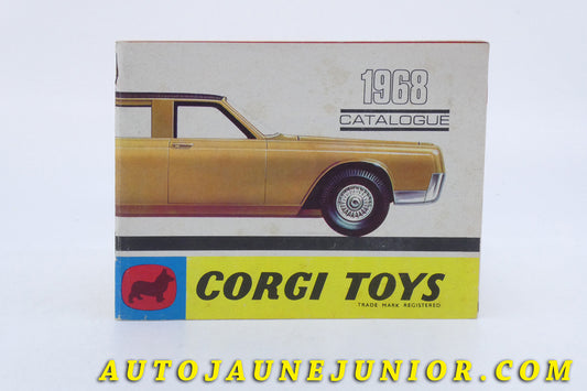 Le Corgi Toys Document Catalogue 1968` est en vente sur Auto Jaune Junior ! Découvrez nos collections de diecast Dinky-Toys, Corgi, Corgi-Toys, Solido, Norev… AutoJaune Junior ; Retrouvez AutoJauneJunior au magasin AutoJaune Paris, ouvert en 1984 par Vincent Espinasse. 