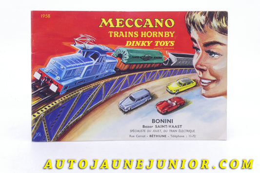 Le Meccano Document Catalogue 1958 est en vente sur Auto Jaune Junior ! Découvrez nos collections de diecast Dinky-Toys, Corgi, Corgi-Toys, Solido, Norev… AutoJaune Junior ; Retrouvez AutoJauneJunior au magasin AutoJaune Paris, ouvert en 1984 par Vincent Espinasse. 
