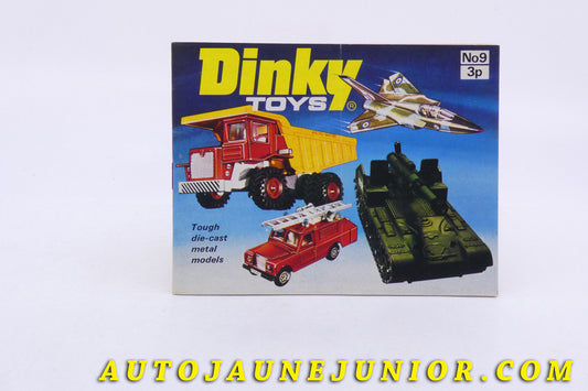 Le Dinky Toys Document Catalogue #9 est en vente sur Auto Jaune Junior ! Découvrez nos collections de diecast Dinky-Toys, Corgi, Corgi-Toys, Solido, Norev… AutoJaune Junior ; Retrouvez AutoJauneJunior au magasin AutoJaune Paris, ouvert en 1984 par Vincent Espinasse. 