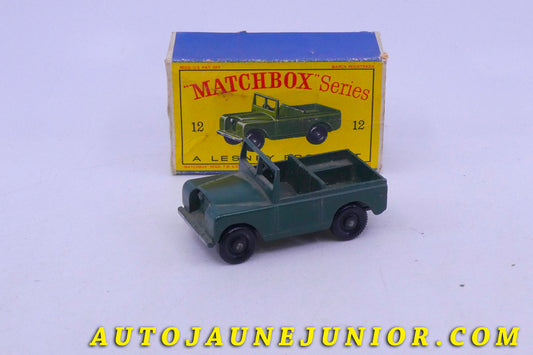 Le Matchbox Land-Rover Jeep Militaire 109 Torpedo est en vente sur Auto Jaune Junior ! Découvrez nos collections de diecast Dinky-Toys, Corgi, Corgi-Toys, Solido, Norev… AutoJaune Junior ; Retrouvez AutoJauneJunior au magasin AutoJaune Paris, ouvert en 1984 par Vincent Espinasse. 