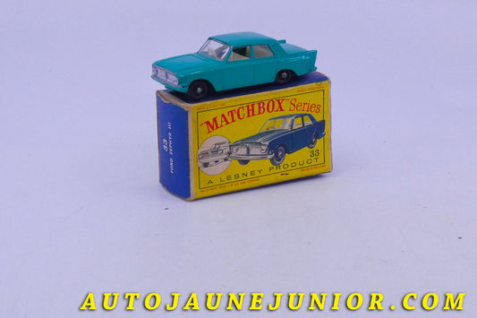 Le Matchbox Ford Zephyr 6 est en vente sur Auto Jaune Junior ! Découvrez nos collections de diecast Dinky-Toys, Corgi, Corgi-Toys, Solido, Norev… AutoJaune Junior ; Retrouvez AutoJauneJunior au magasin AutoJaune Paris, ouvert en 1984 par Vincent Espinasse. 