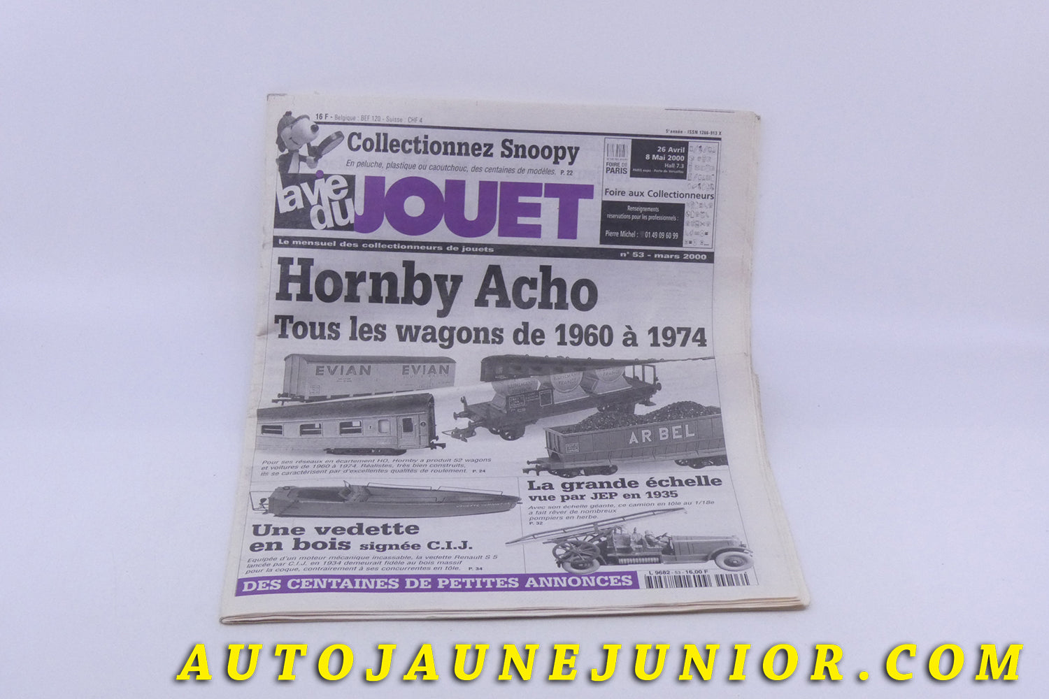 Le Journal Aucun La vie du jouet est en vente sur Auto Jaune Junior ! Découvrez nos collections de diecast Dinky-Toys, Corgi, Corgi-Toys, Solido, Norev… AutoJaune Junior ; Retrouvez AutoJauneJunior au magasin AutoJaune Paris, ouvert en 1984 par Vincent Espinasse. 