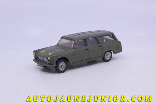 Le Dinky Toys Peugeot 404 Break Militaire est en vente sur Auto Jaune Junior ! Découvrez nos collections de diecast Dinky-Toys, Corgi, Corgi-Toys, Solido, Norev… AutoJaune Junior ; Retrouvez AutoJauneJunior au magasin AutoJaune Paris, ouvert en 1984 par Vincent Espinasse. 