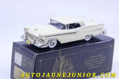 Le Brooklin Ford Fairlaine Skyliner 1957  #35 est en vente sur Auto Jaune Junior ! Découvrez nos collections de diecast Dinky-Toys, Corgi, Corgi-Toys, Solido, Norev… Retrouvez AutoJauneJunior au magasin AutoJaune Paris, ouvert en 1984 par Vincent Espinasse. 