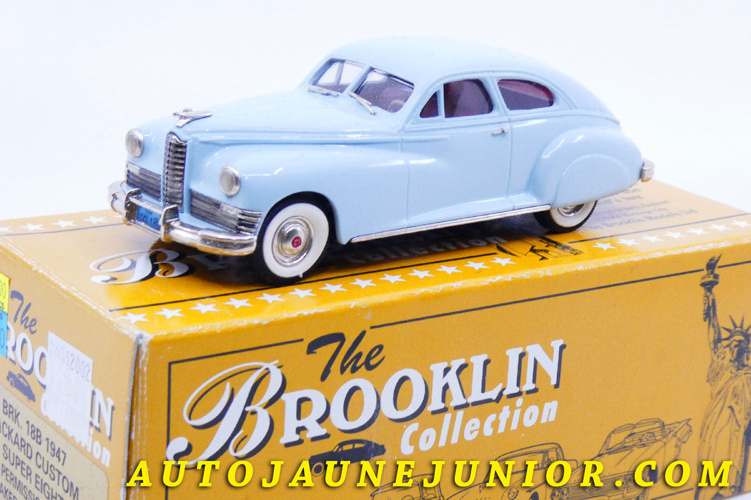 Le #2415 - Brooklin - Packard - Custum Super Eight-1947 est en vente sur Auto Jaune Junior ! Découvrez nos collections de diecast Dinky-Toys, Corgi, Corgi-Toys, Solido, Norev… Découvrez notre magasin physique , AutoJaune Paris, ouvert en 1984 par Vincent Espinasse. 41 rue Cavendish, 75019 Paris. Tel : 01 42 40 61 23. Ouvert les mardi et vendredi de 13h à 19h. 