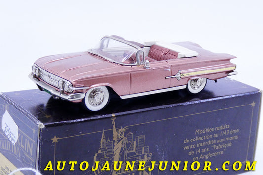 Le #2417 - Brooklin - Chevrolet - Impala '1960' est en vente sur Auto Jaune Junior ! Découvrez nos collections de diecast Dinky-Toys, Corgi, Corgi-Toys, Solido, Norev… Découvrez notre magasin physique , AutoJaune Paris, ouvert en 1984 par Vincent Espinasse. 41 rue Cavendish, 75019 Paris. Tel : 01 42 40 61 23. Ouvert les mardi et vendredi de 13h à 19h. 