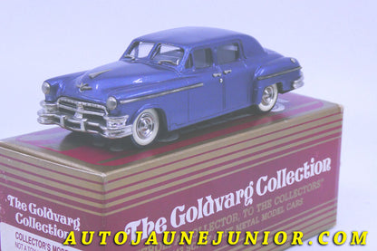 Le #2422 - Goldvarg Collection - Chrysler - Crown Imperial  "1951" (Rare production argentine !)  est en vente sur Auto Jaune Junior ! Découvrez nos collections de diecast Dinky-Toys, Corgi, Corgi-Toys, Solido, Norev… Découvrez notre magasin physique , AutoJaune Paris, ouvert en 1984 par Vincent Espinasse. 41 rue Cavendish, 75019 Paris. Tel : 01 42 40 61 23. Ouvert les mardi et vendredi de 13h à 19h. 