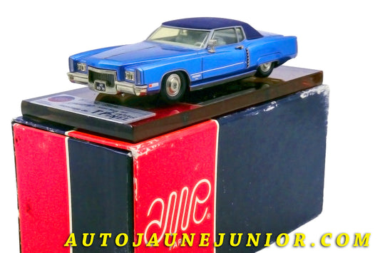 Le #2430 - AMR - Cadillac - Eldorado coupé 1971 est en vente sur Auto Jaune Junior ! Découvrez nos collections de diecast Dinky-Toys, Corgi, Corgi-Toys, Solido, Norev… Découvrez notre magasin physique , AutoJaune Paris, ouvert en 1984 par Vincent Espinasse. 41 rue Cavendish, 75019 Paris. Tel : 01 42 40 61 23. Ouvert les mardi et vendredi de 13h à 19h. 