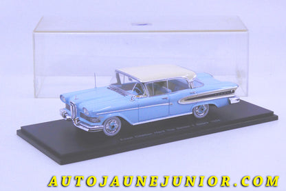 Le #2440 - Spark - Edsel - Citation Hard Top  Sedan 4 Doors 1958 est en vente sur Auto Jaune Junior ! Découvrez nos collections de diecast Dinky-Toys, Corgi, Corgi-Toys, Solido, Norev… Découvrez notre magasin physique , AutoJaune Paris, ouvert en 1984 par Vincent Espinasse. 41 rue Cavendish, 75019 Paris. Tel : 01 42 40 61 23. Ouvert les mardi et vendredi de 13h à 19h. 