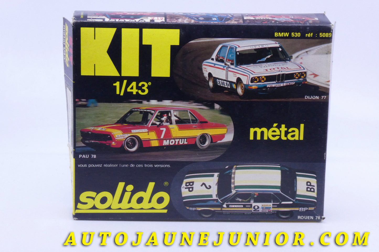 Le #2600 - Solido - BMW - 530 Rallye est en vente sur Auto Jaune Junior ! Découvrez nos collections de diecast Dinky-Toys, Corgi, Corgi-Toys, Solido, Norev… Découvrez notre magasin physique , AutoJaune Paris, ouvert en 1984 par Vincent Espinasse. 41 rue Cavendish, 75019 Paris. Tel : 01 42 40 61 23. Ouvert les mardi et vendredi de 13h à 19h. 