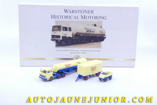 Le #2603 - Wiking - Mercedes - "l'automobile historique des Bieres Warsteiner"  est en vente sur Auto Jaune Junior ! Découvrez nos collections de diecast Dinky-Toys, Corgi, Corgi-Toys, Solido, Norev… Découvrez notre magasin physique , AutoJaune Paris, ouvert en 1984 par Vincent Espinasse. 41 rue Cavendish, 75019 Paris. Tel : 01 42 40 61 23. Ouvert les mardi et vendredi de 13h à 19h. 
