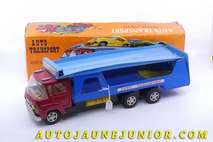 Le TN (Nomura Toys) Camion Porte auto  (à friction) est en vente sur Auto Jaune Junior ! Découvrez nos collections de diecast Dinky-Toys, Corgi, Corgi-Toys, Solido, Norev… Retrouvez AutoJauneJunior au magasin AutoJaune Paris, ouvert en 1984 par Vincent Espinasse. 