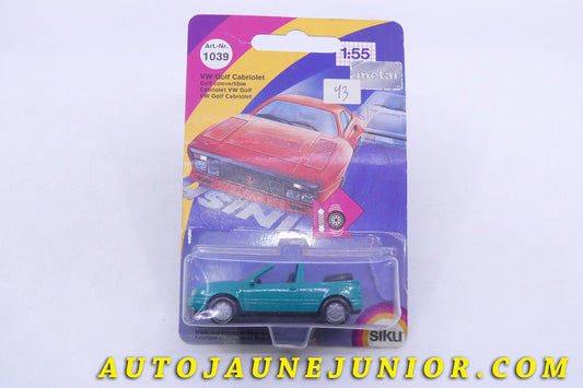 Le Siku Volkswagen Golf 3 cabriolet est en vente sur Auto Jaune Junior ! Découvrez nos collections de diecast Dinky-Toys, Corgi, Corgi-Toys, Solido, Norev… AutoJaune Junior ; Retrouvez AutoJauneJunior au magasin AutoJaune Paris, ouvert en 1984 par Vincent Espinasse. 