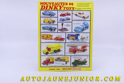 #3267 - Dinky Toys - A4 publicitaire 1969 -  Nouveautés 1969 -Meccano - Tri-ang