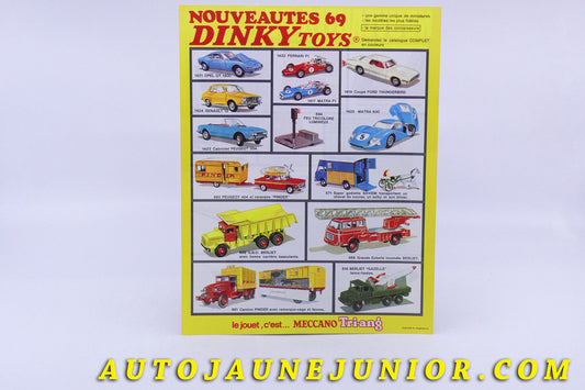 #3267 - Dinky Toys - A4 publicitaire 1969 -  Nouveautés 1969 -Meccano - Tri-ang