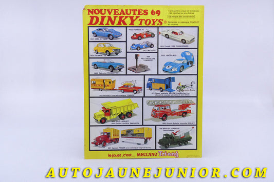 #3268 - Dinky Toys - A4 publicitaire 1970 -  Nouveautés 1969 -Meccano - Tri-ang