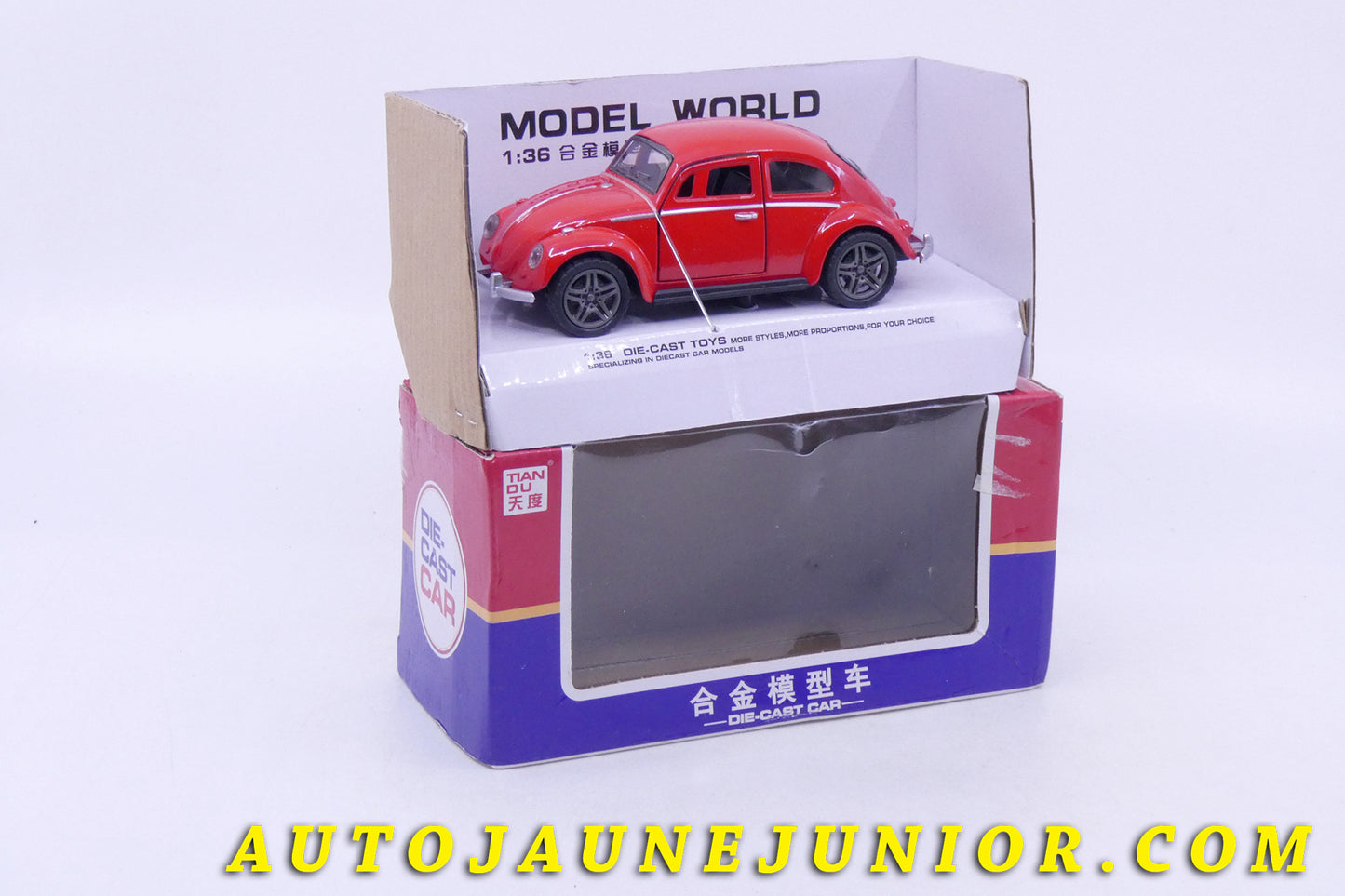 Le Chine Volkswagen Coccinelle est en vente sur Auto Jaune Junior ! Découvrez nos collections de diecast Dinky-Toys, Corgi, Corgi-Toys, Solido, Norev… AutoJaune Junior ; Retrouvez AutoJauneJunior au magasin AutoJaune Paris, ouvert en 1984 par Vincent Espinasse. 