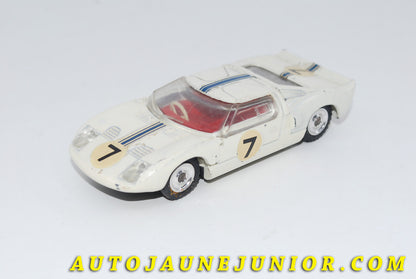 Le #3448 - Dinky Toys - Ford - GT 40  est en vente sur Auto Jaune Junior ! Découvrez nos collections de diecast Dinky-Toys, Corgi, Corgi-Toys, Solido, Norev… Découvrez notre magasin physique , AutoJaune Paris, ouvert en 1984 par Vincent Espinasse. 41 rue Cavendish, 75019 Paris. Tel : 01 42 40 61 23. Ouvert les mardi et vendredi de 13h à 19h. 