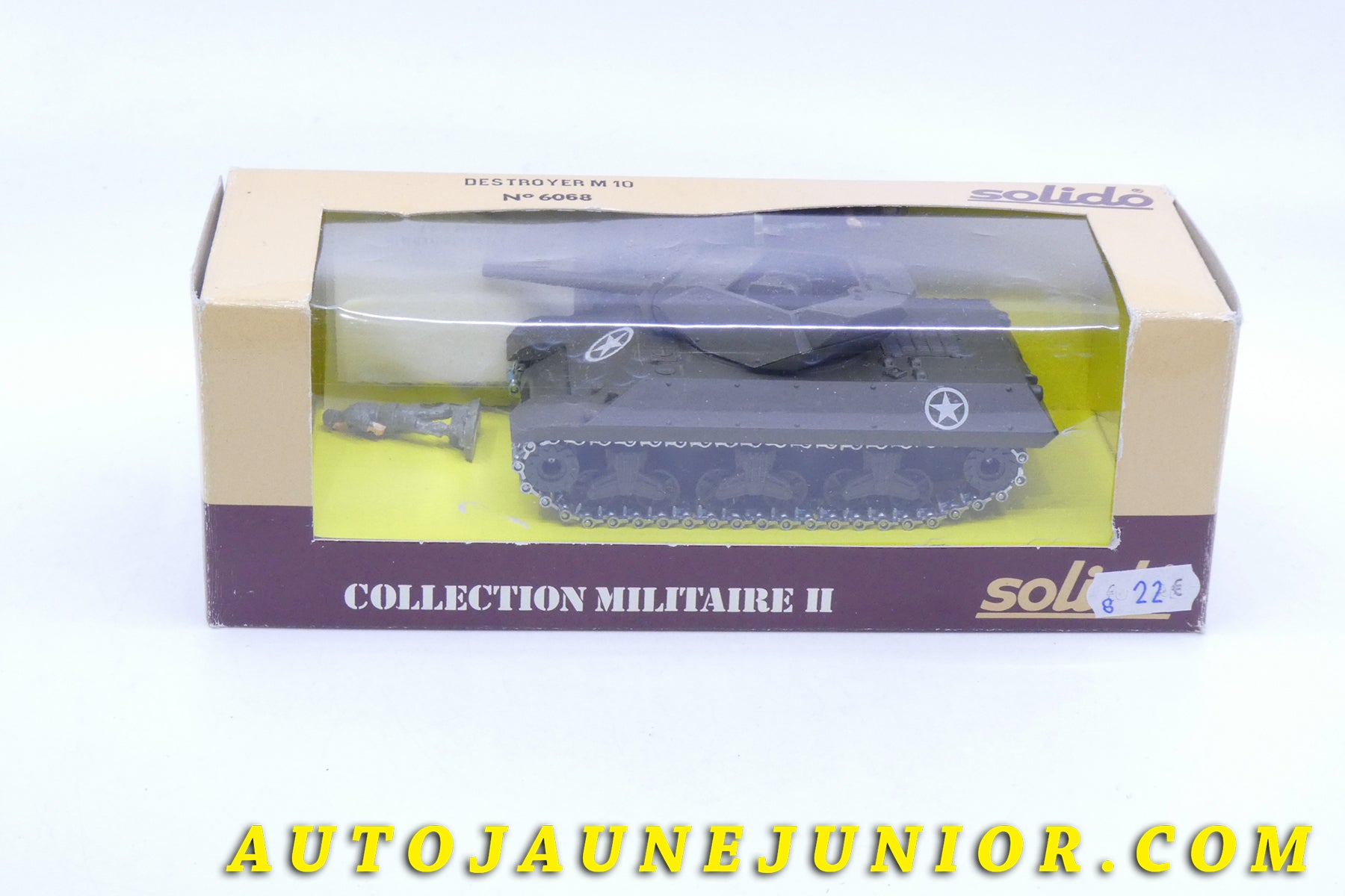 Le Solido Char Destroyer M10 est en vente sur Auto Jaune Junior ! Découvrez nos collections de diecast Dinky-Toys, Corgi, Corgi-Toys, Solido, Norev… AutoJaune Junior ; Retrouvez AutoJauneJunior au magasin AutoJaune Paris, ouvert en 1984 par Vincent Espinasse. 